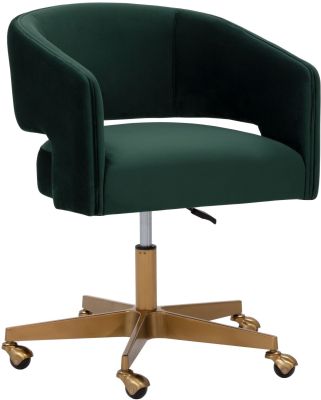 Claren Chaise de Bureau (Ciel Vert Profond)