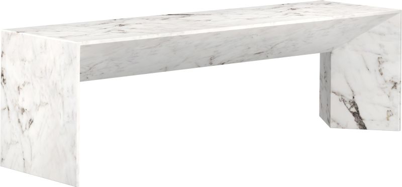 Nomad Bench (Marble Look & White)