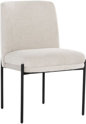 Richie Dining Chair (Black & Danny Ivory)