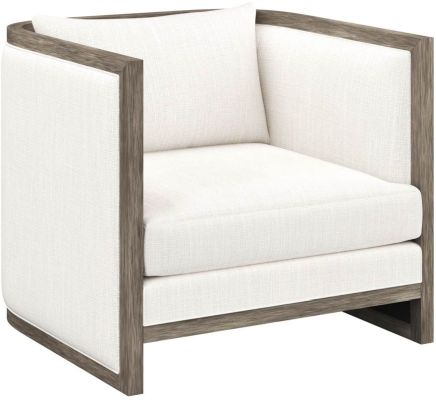 Chloe Lounge Chair (Ash Grey & Linoso Ivory)