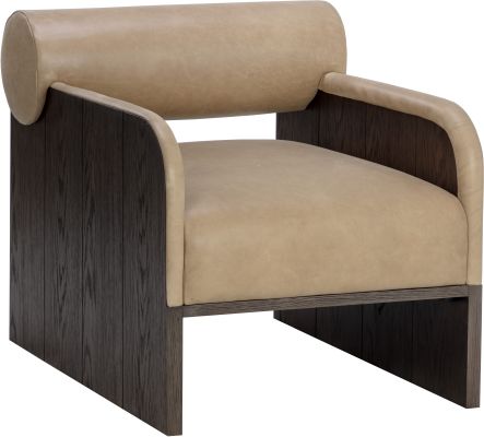Coburn Lounge Chair (Dark Brown - Sahara Sand Leather)