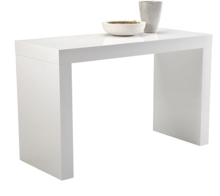 Faro Table Comptoir (Blanc Haute Brillance)