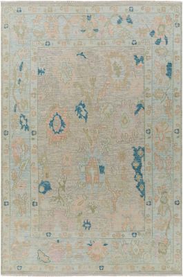 Ushak Rug (Pink & Blue - 2' x 3')