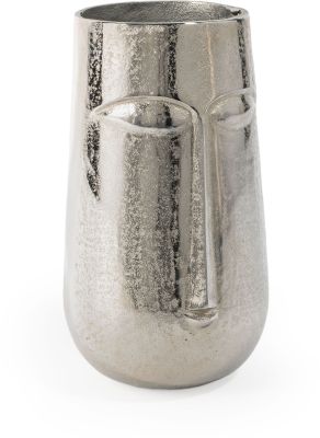 Magnus Metal Table Vase (Small - Silver)