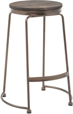 Alina 26 Inch Counter Stool (Set of 4 - Copper & Elm Wood)