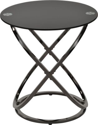 Carlyn Accent Table (Black Nickel)