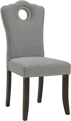 Elise Side Chair (Set of 2 - Walnut & Light Grey)