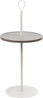 Felix Accent Table (Taupe and Off-White)