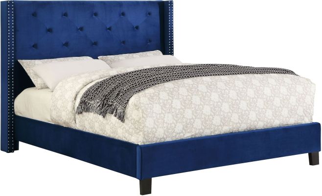 Lino Bed (Queen - Blue)