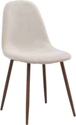 Lyna Side Chair (Set of 4 - Beige & Walnut)
