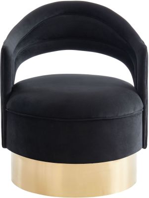 Sloane Accent Chair (Black and Gold)