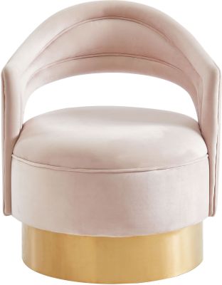Sloane Accent Chair (Blush and Gold)