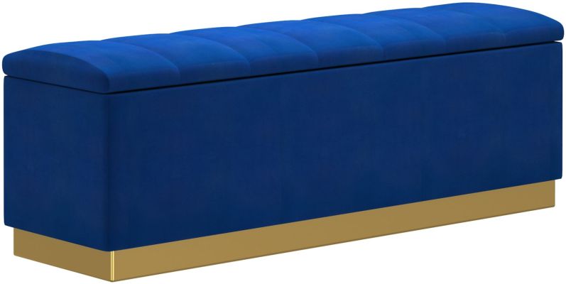 Esna Storage Ottoman (Blue)
