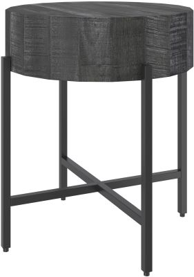 Blox Round Accent Table (Grey)