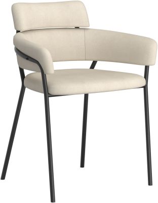 Axel Side Chair (Set of 2 - Beige & Black)