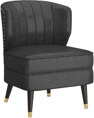 Kyrie Accent Chair (Grey & Espresso)