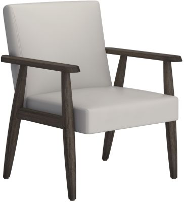 Wilder Accent Chair (Grey-Beige & Weathered Brown)