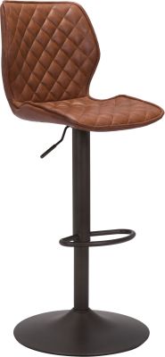 Seth Bar Chair (Vintage Brown & Dark Bronze)