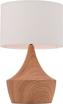 Kelly Table Lamp (White & Brown)