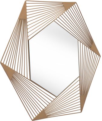 Aspect Hexagonal Mirror (Gold)