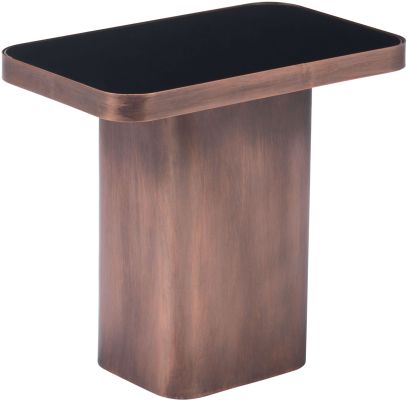 Marcos Side Table (Black & Antique Bronze)