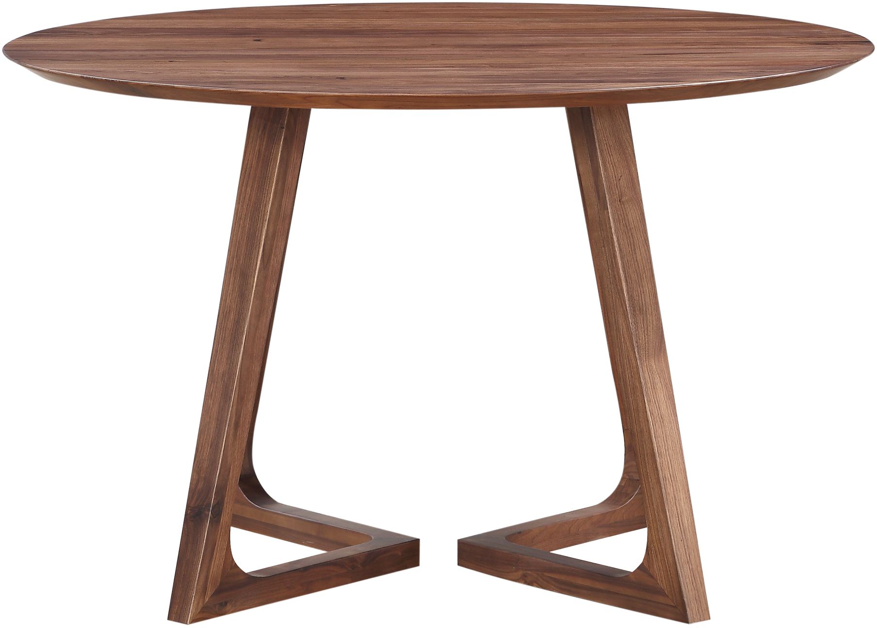 godenza dining table round walnut