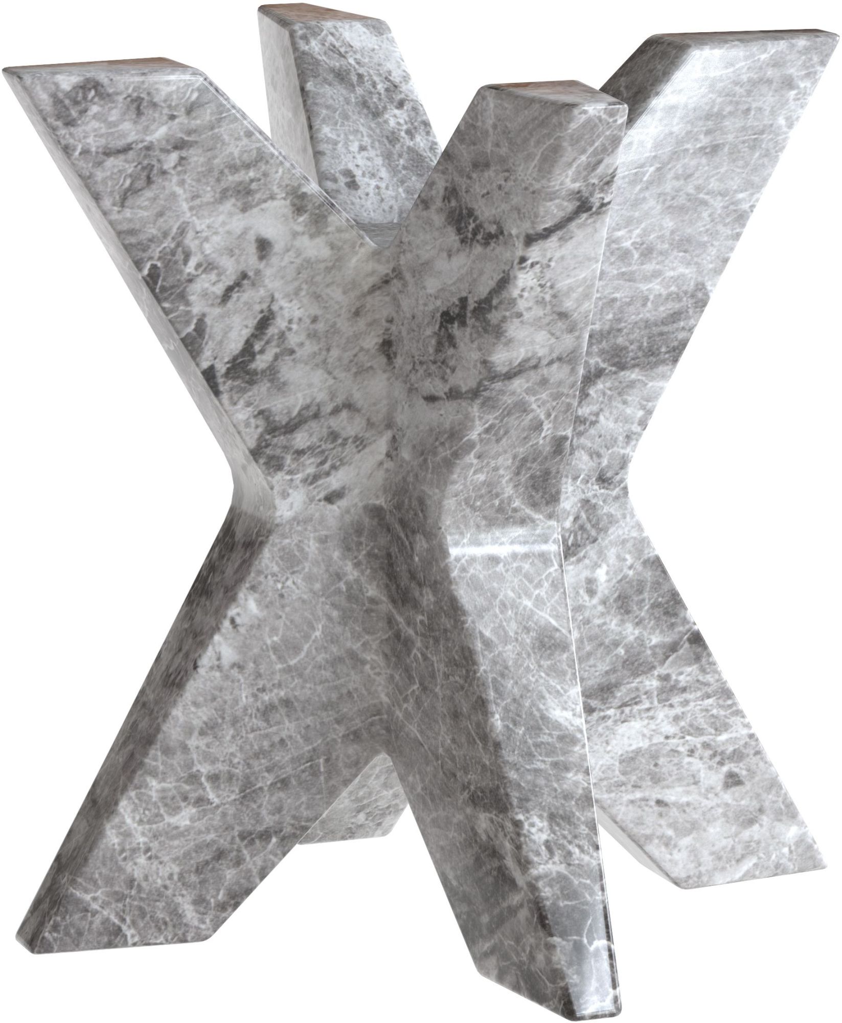 Sunpan Cypher Dining Table Base Marble Look Grey 107583