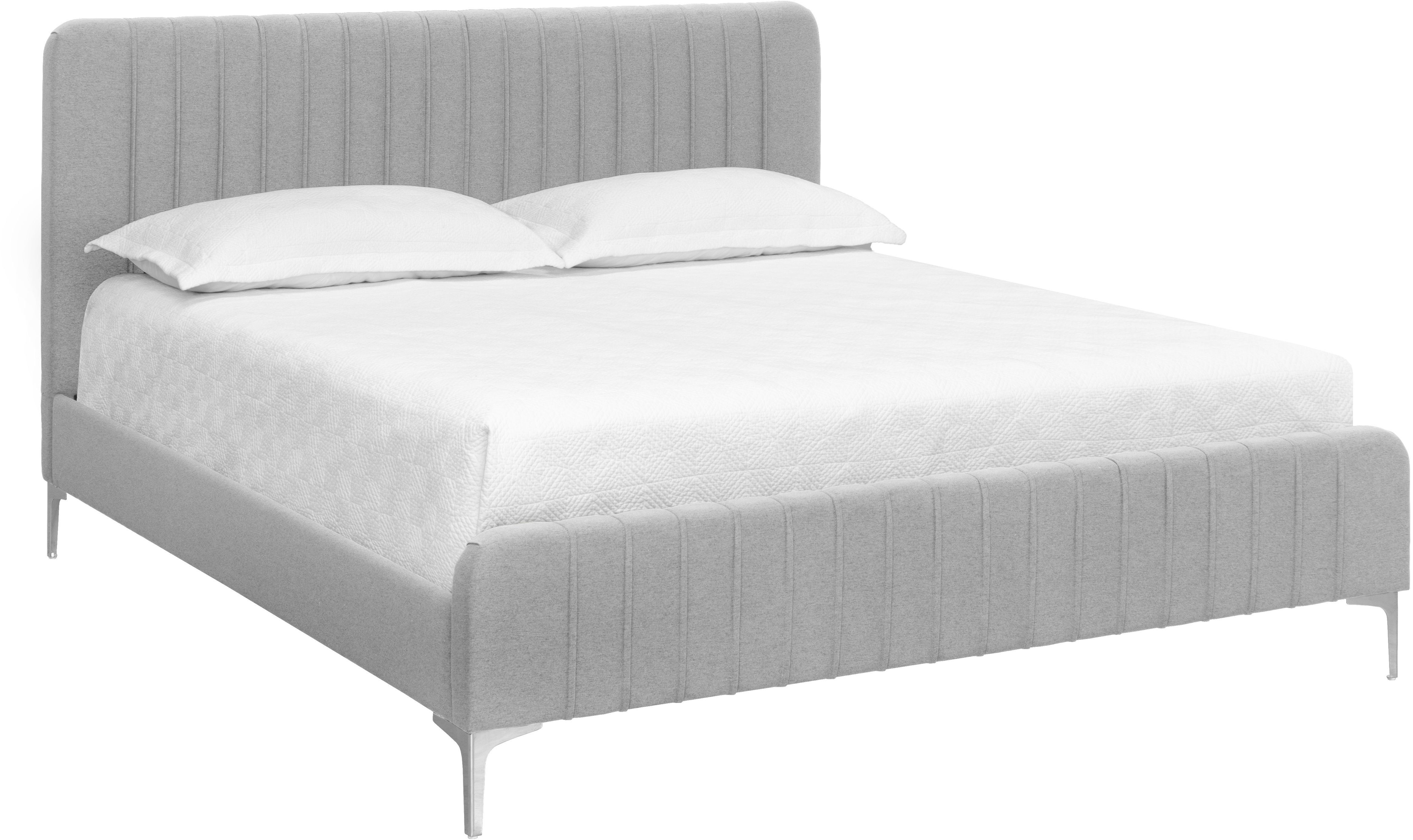 Sunpan Heidi Bed (King Light Grey) 108962 Modern Furniture Canada