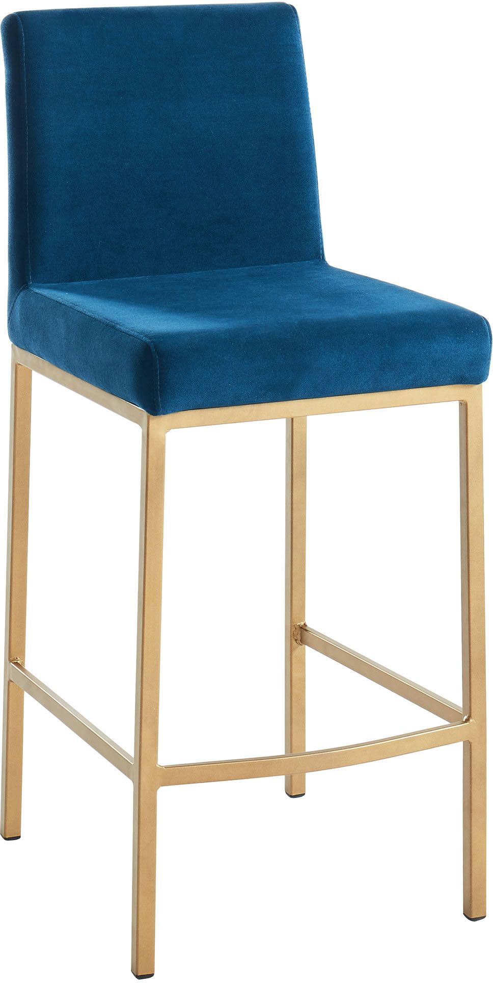 blue gold bar stools