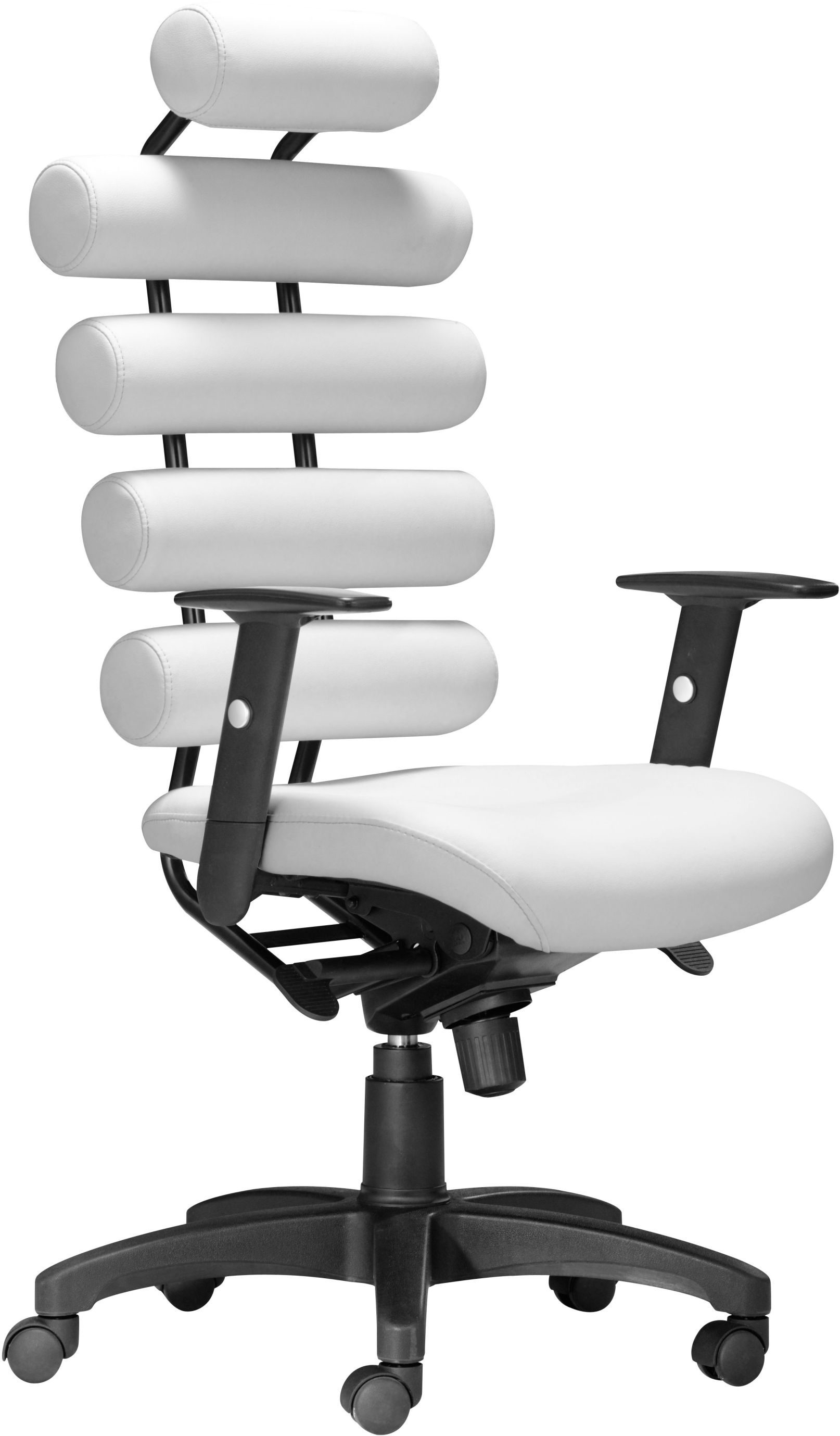 White contemporary deals office chair